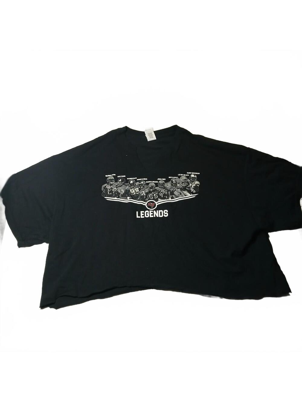 Legends Black Graphic T Shirt Football Players Tee Gildan 2XL Sports Retro